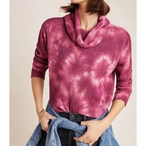 Anthropologie Maeve Ainsley Tie Dye Thermal Top